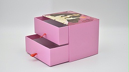 化妆品包装盒摩擦式通过结构的交互作用来固定四片卡榫
